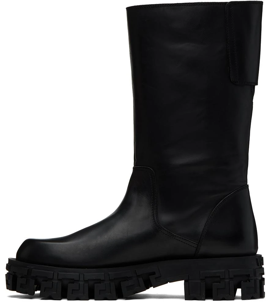 商品Versace|Black Greca Portico Boots,价格¥9222,第3张图片详细描述