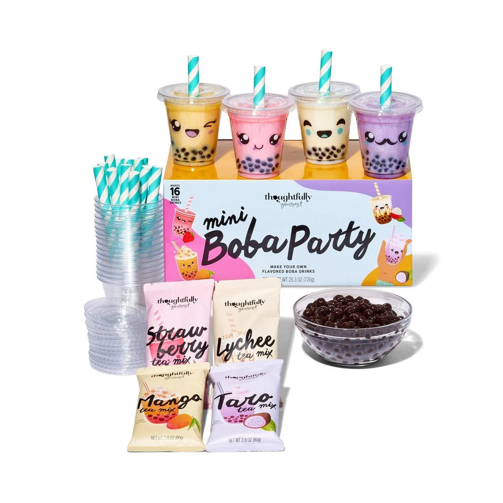 商品Thoughtfully|Gourmet, Mini Boba Party Set, Makes 16 Tasting Portions Of Bubble Tea,价格¥318,第1张图片