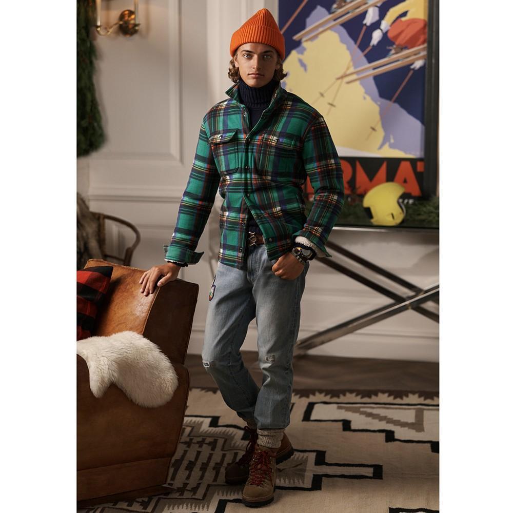 商品Ralph Lauren|Men's Plaid Pile-Fleece Shirt Jacket,价格¥1064,第5张图片详细描述