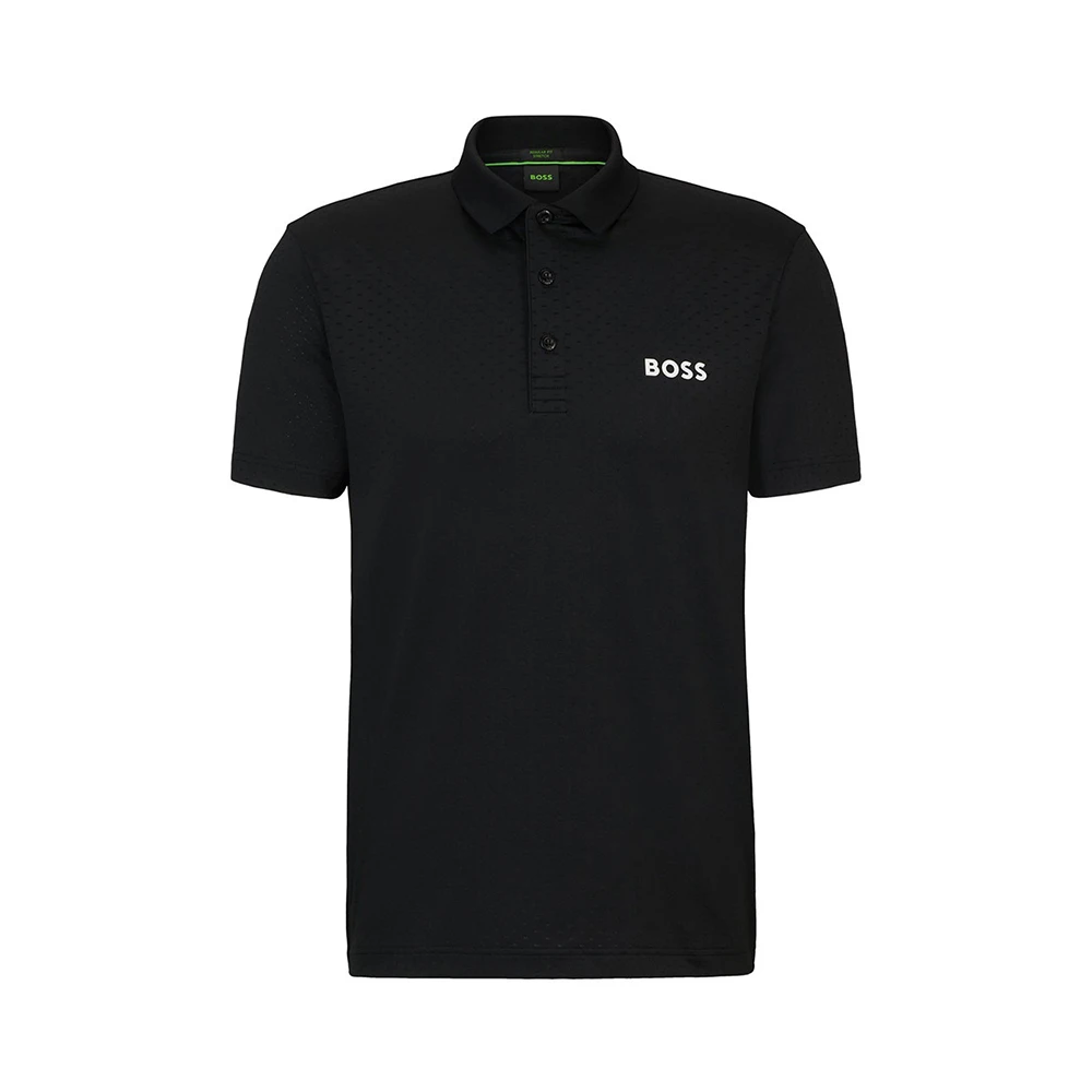 商品Hugo Boss|HUGO BOSS 黑色男士POLO衫 50513007-001,价格¥621,第1张图片