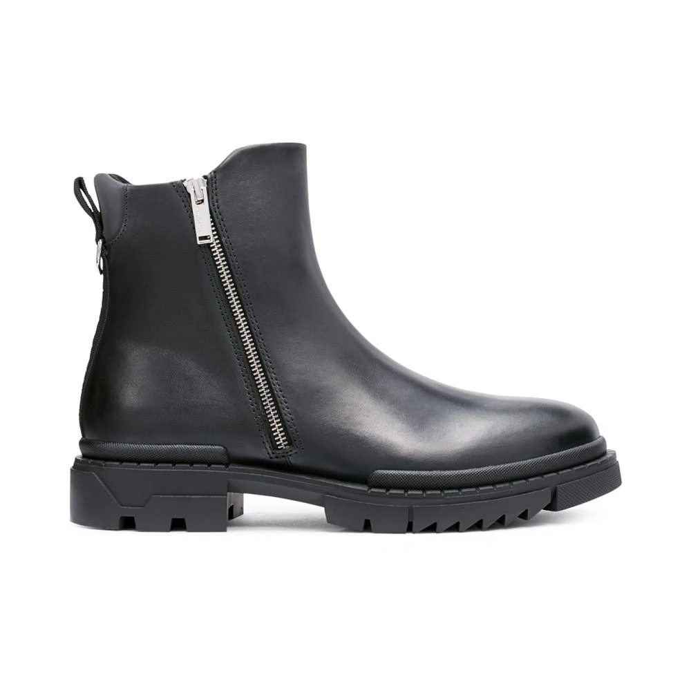 商品Karl Lagerfeld Paris|Karl Lagerfeld Men's Double Zip Lug Sole Boot,价格¥2194,第2张图片详细描述