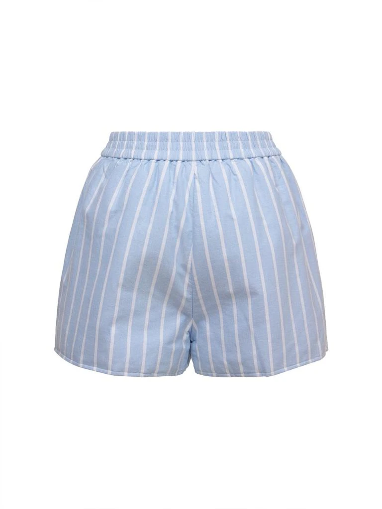 商品Alexander Wang|Logo Cotton Poplin Padded Shorts W/logo,价格¥782,第5张图片详细描述