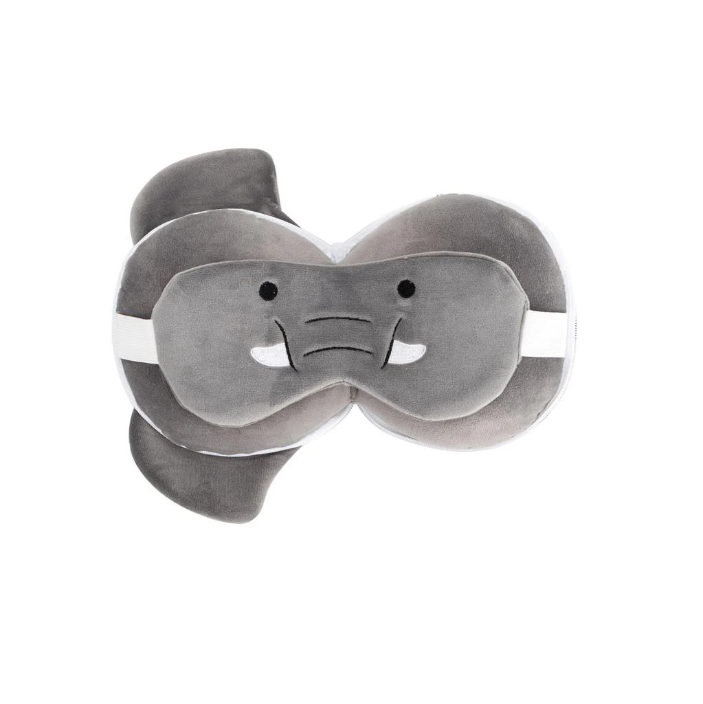 Kids 2-in-1 Travel Pillow And Eye Mask Animal Plush Soft Eye Mask Blindfold For Sleeping 商品