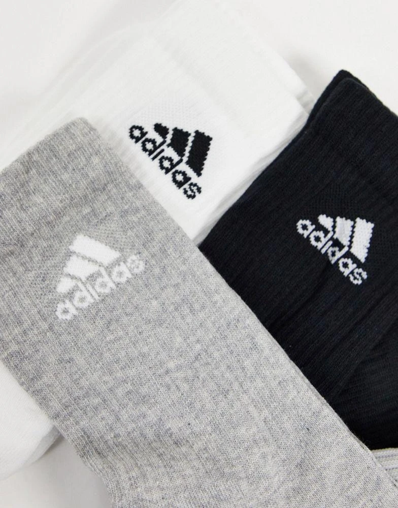 商品Adidas|adidas Running 3 pack cushioned crew socks in multi,价格¥75,第2张图片详细描述