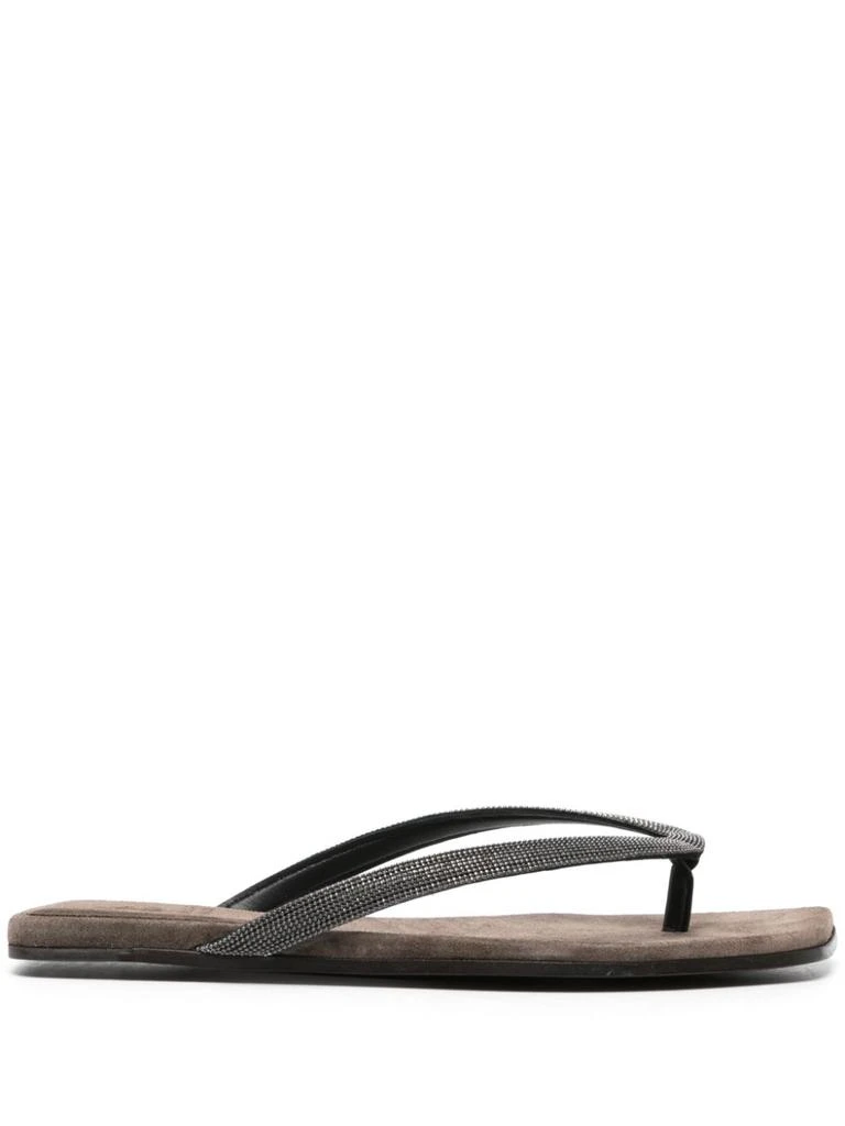 商品Brunello Cucinelli|LEATHER FLIP FLOPS,价格¥4964,第1张图片