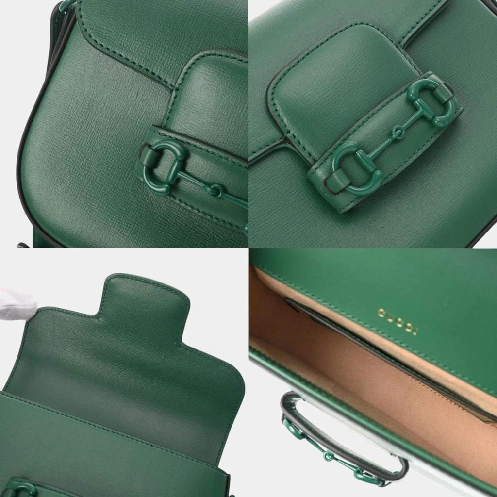 Gucci Green Leather Horsebit 1955 Small Shoulder Bag 商品