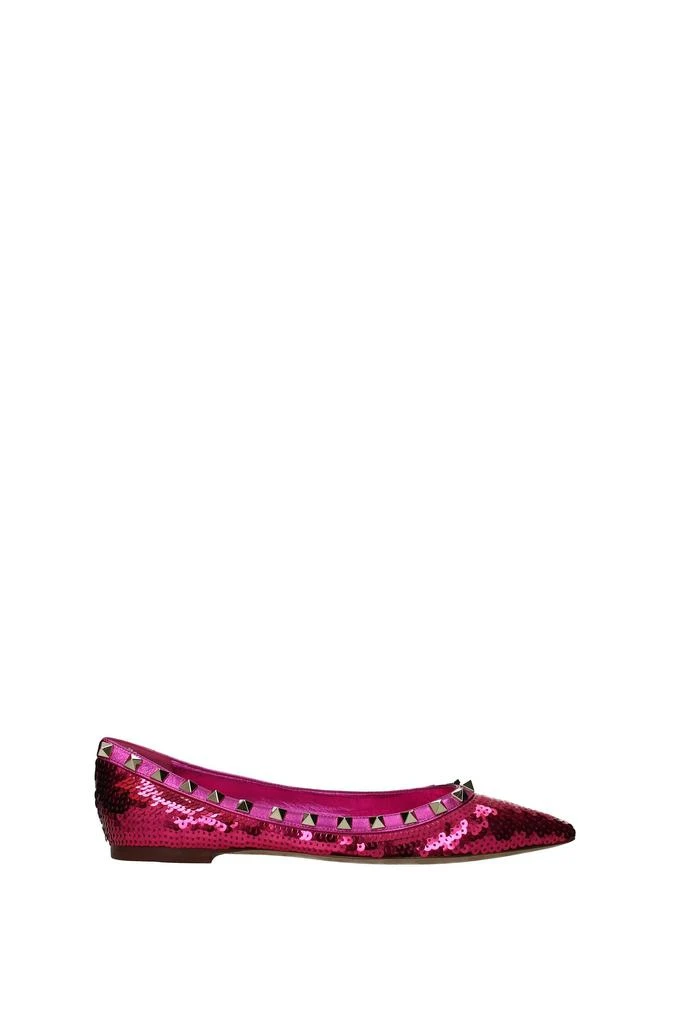 商品Valentino|Ballet flats Sequins Fuchsia,价格¥1845,第1张图片