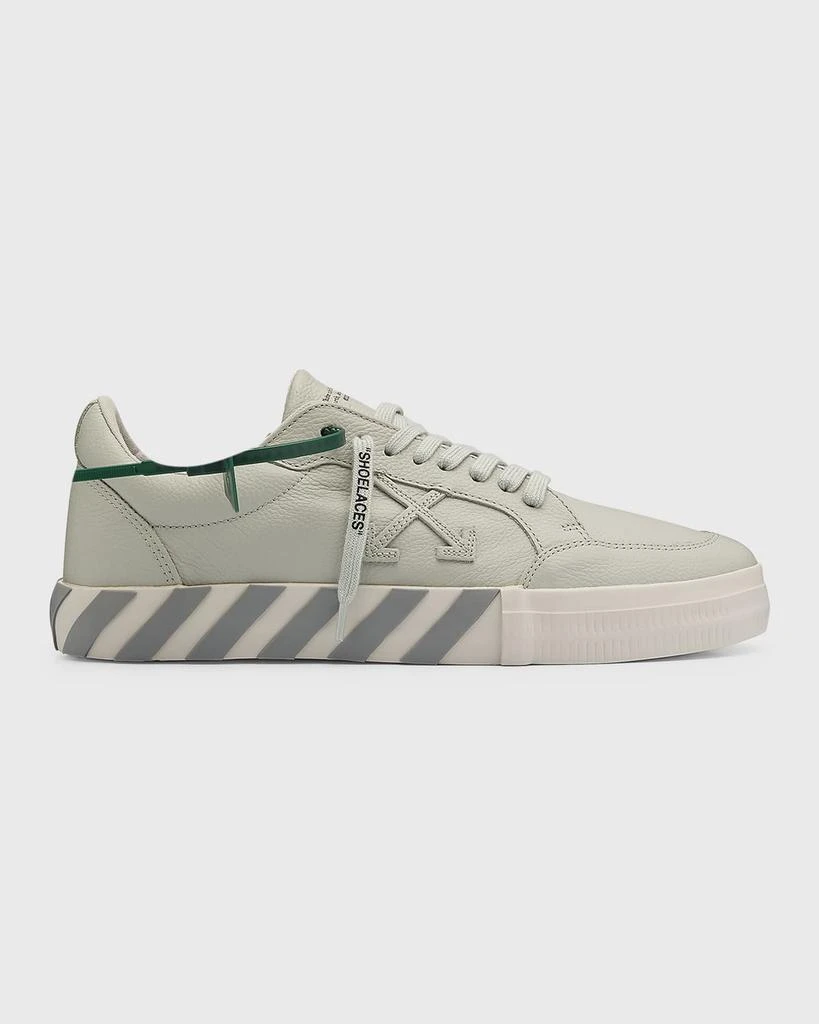 商品Off-White|Men's Low Vulcanized Leather Low-Top Sneakers,价格¥1855,第1张图片