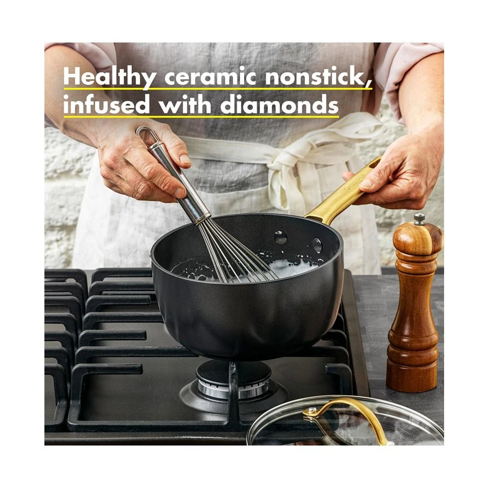 商品Greenpan|Padova Reserve Healthy Ceramic Nonstick Cookware Set, 10 Piece,价格¥4963,第3张图片详细描述
