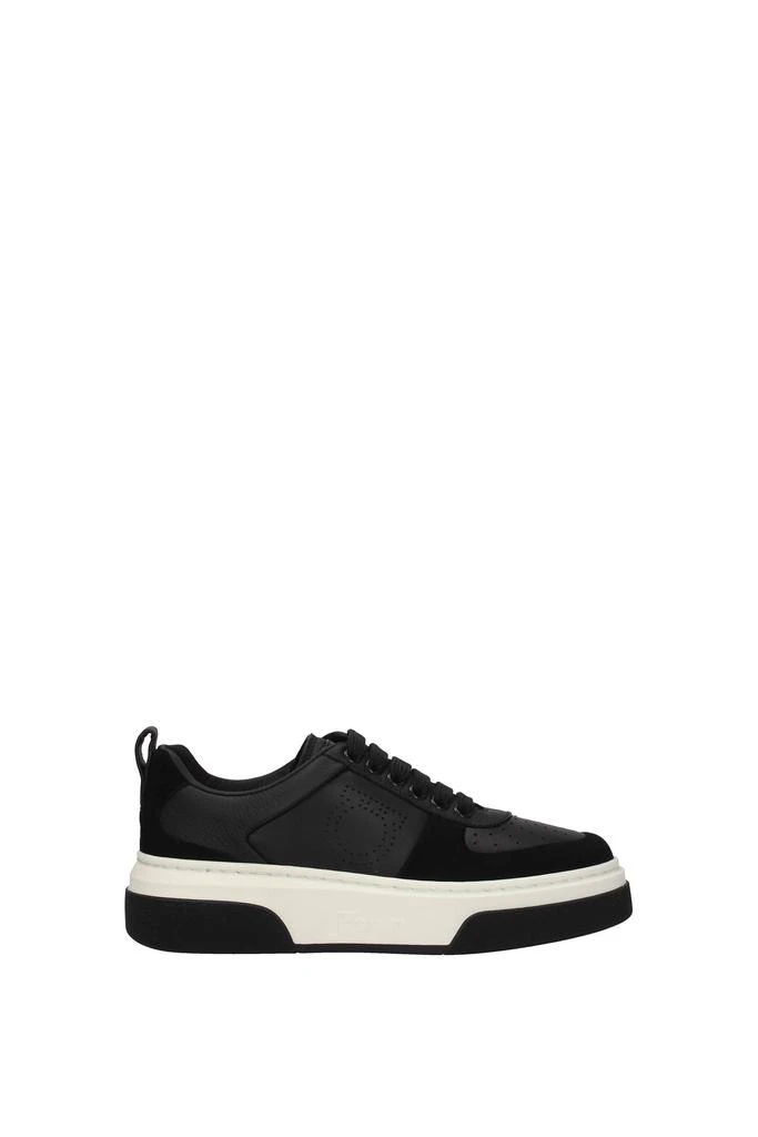 商品Salvatore Ferragamo|Sneakers Leather Black,价格¥2809,第1张图片
