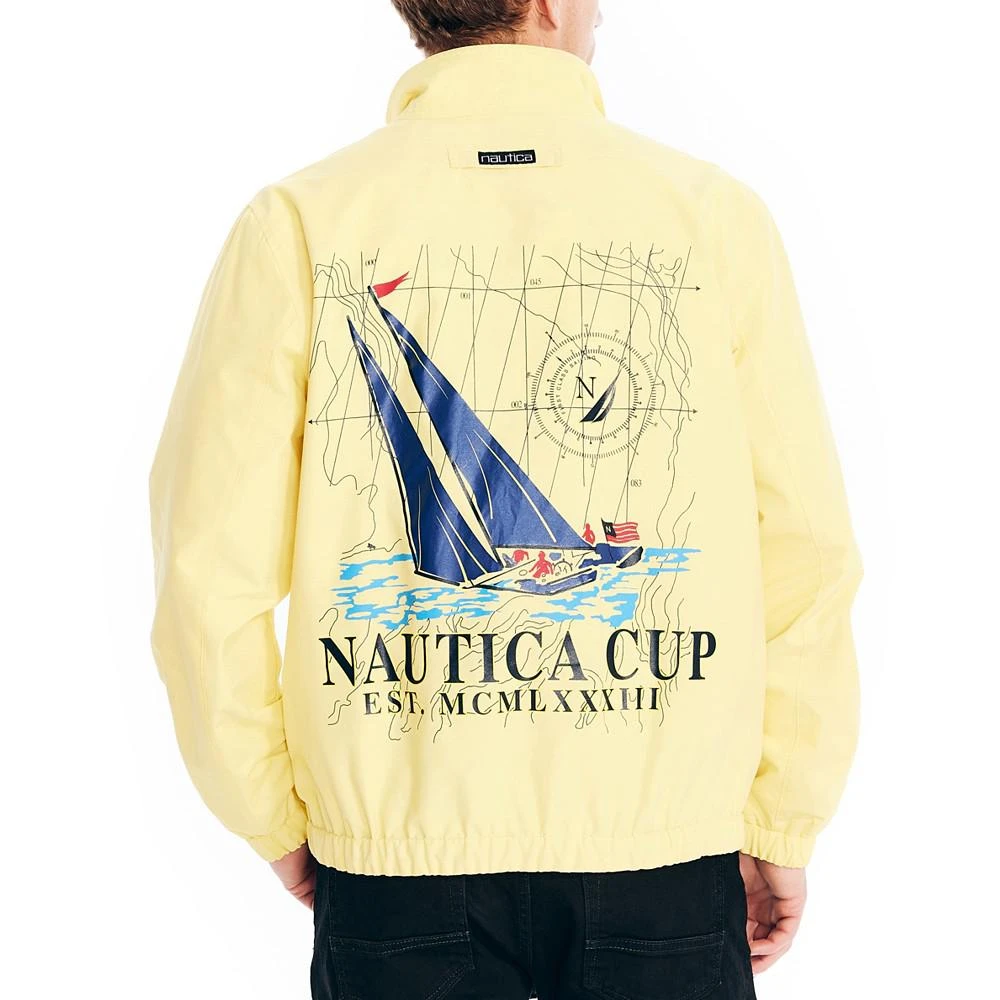 商品Nautica|Men's Classic-Fit Reversible Logo-Print Full-Zip Jacket,价格¥578,第4张图片详细描述