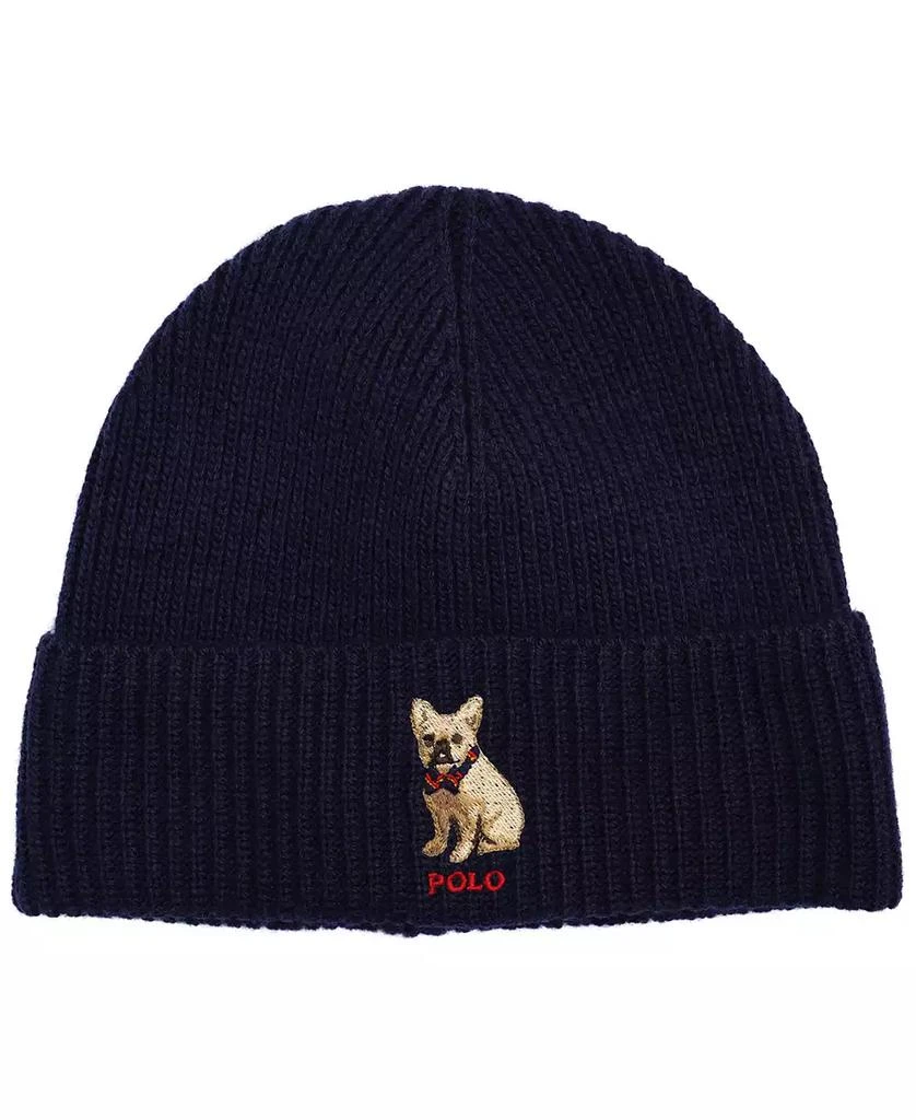 商品Ralph Lauren|Men's Embroidered Frenchie Beanie,价格¥436,第1张图片