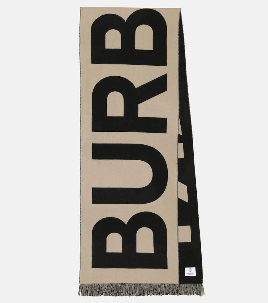 商品Burberry|女士logo羊毛围巾,价格¥2739,第1张图片