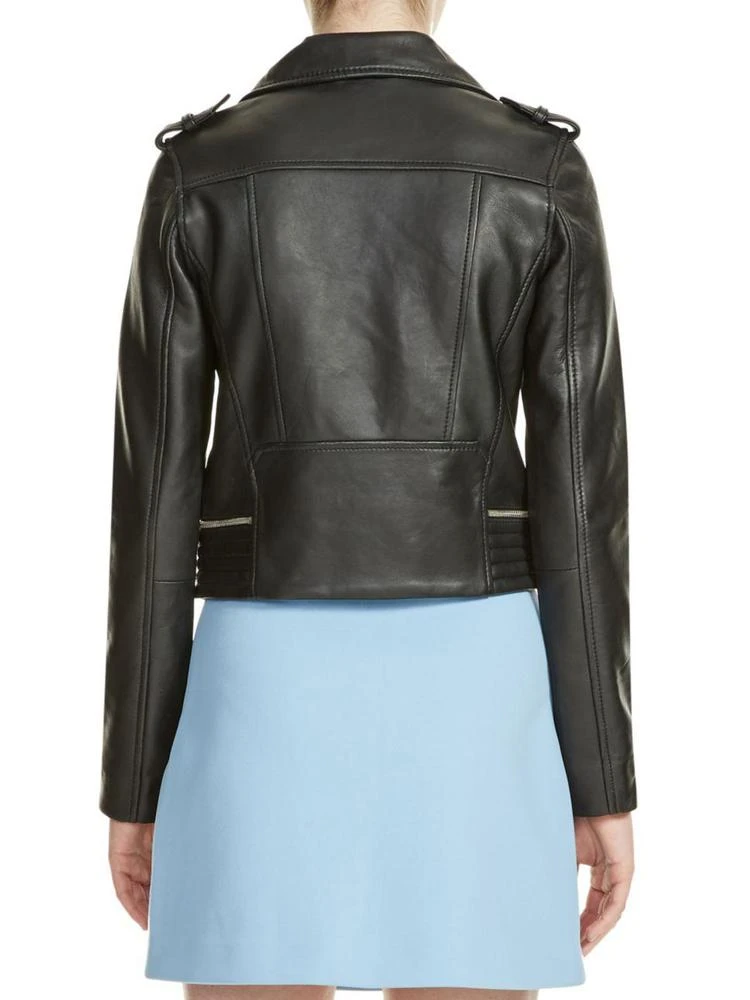商品Maje|Basalt Leather Jacket,价格¥1659,第2张图片详细描述