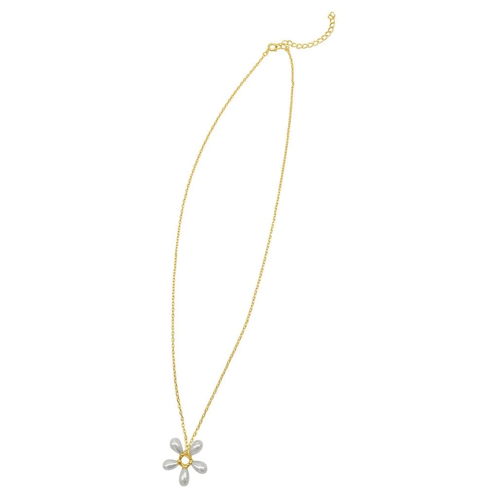 商品ADORNIA|Adornia Floral Pearl Pendant Necklace gold,价格¥88,第2张图片详细描述