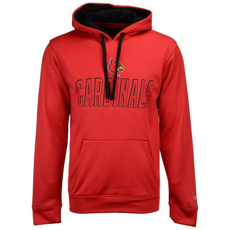 商品CHAMPION|Men's Louisville Cardinals T-Formation Poly Hoodie,价格¥374,第1张图片