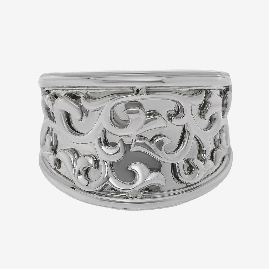 商品Charles Krypell|Charles Krypell Sterling Silver Arabasque Band Ring,价格¥705,第1张图片