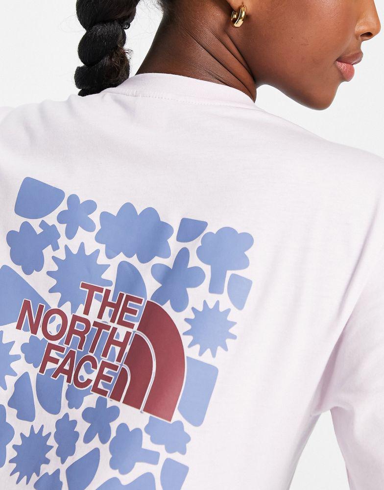 The North Face Doodles Box back print relaxed fit t-shirt in lilac Exclusive at ASOS商品第4张图片规格展示