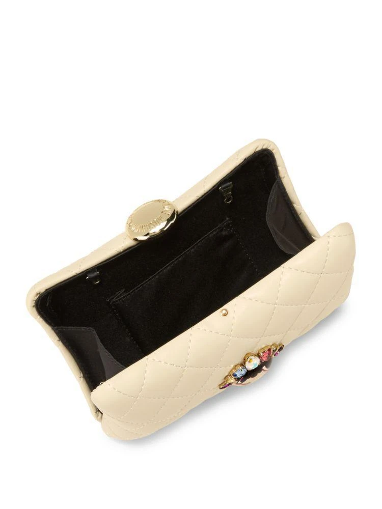 商品Moschino|Quilted Leather Convertible Clutch,价格¥1022,第2张图片详细描述