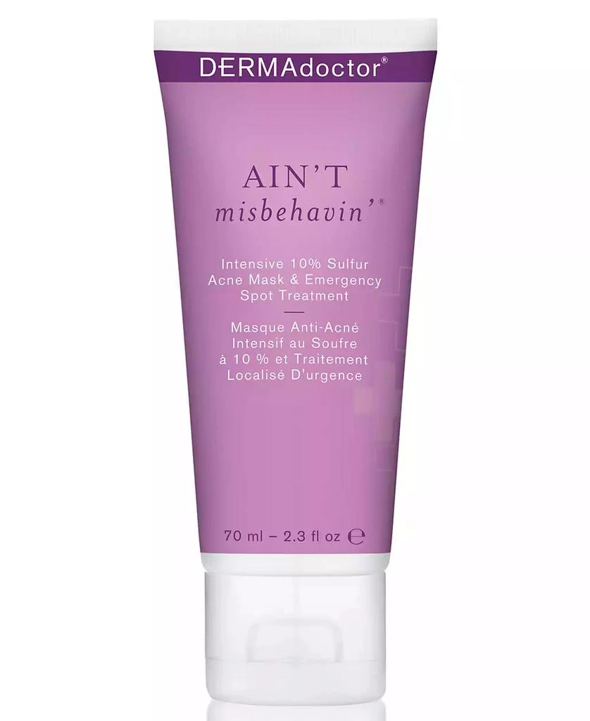 商品DERMAdoctor|Ain't Misbehavin' Intensive 10% Sulfur Acne Mask & Emergency Spot Treatment, 2.3-oz.,价格¥315,第1张图片