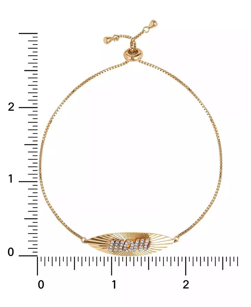 商品Giani Bernini|Cubic Zirconia Mom Bolo Bracelet in 18k Gold-Plated Sterling Silver, Created for Macy's,价格¥281,第3张图片详细描述