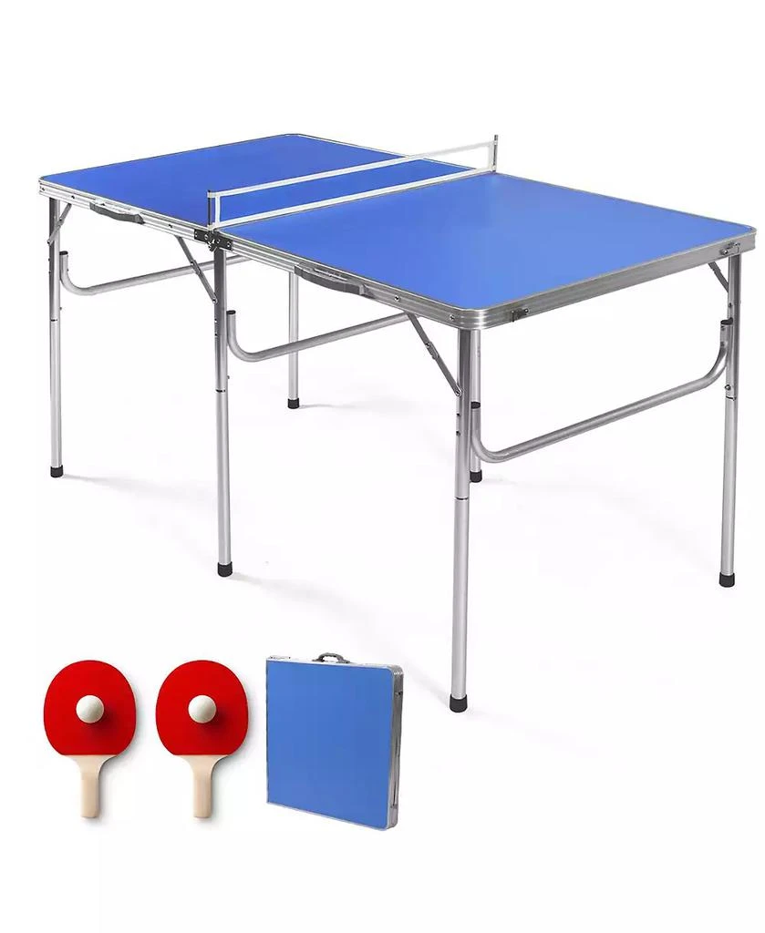 商品Costway|60'' Portable Table Tennis Ping Pong Folding Table,价格¥863,第1张图片