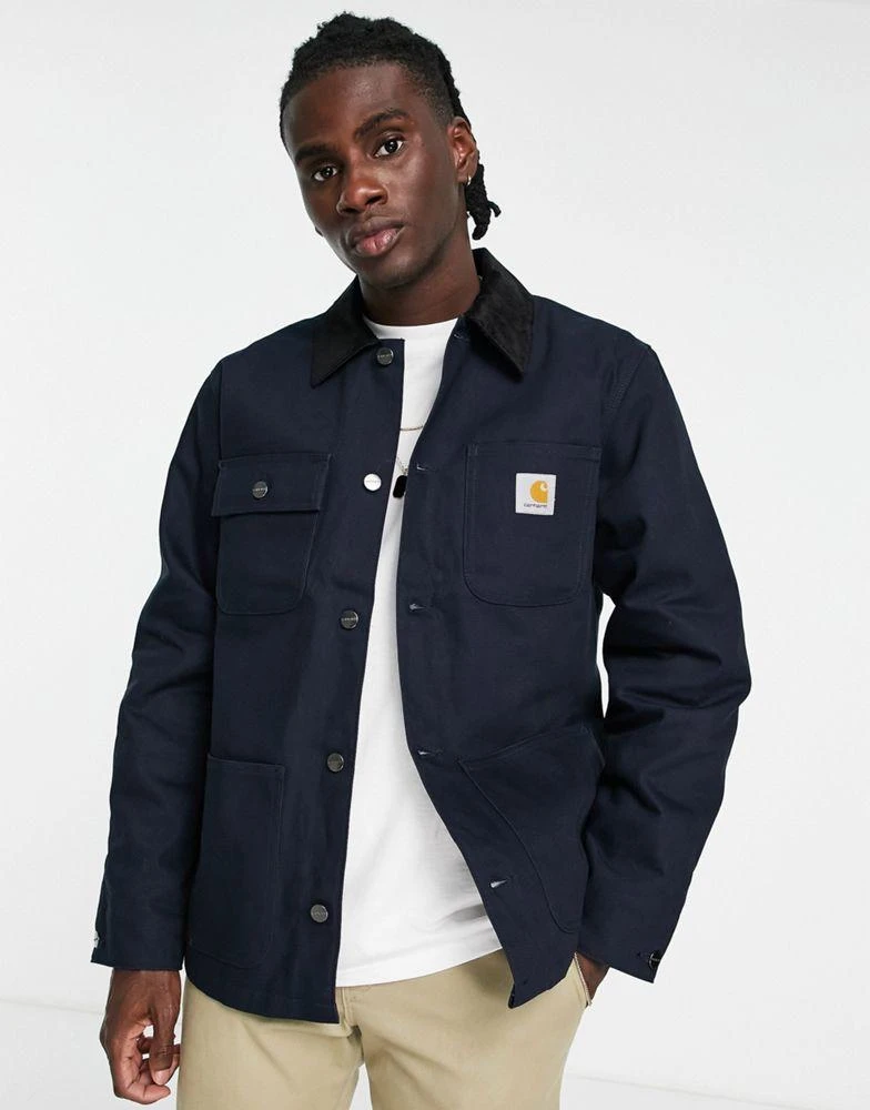 商品Carhartt|Carhartt WIP michigan coat in navy,价格¥1203,第1张图片