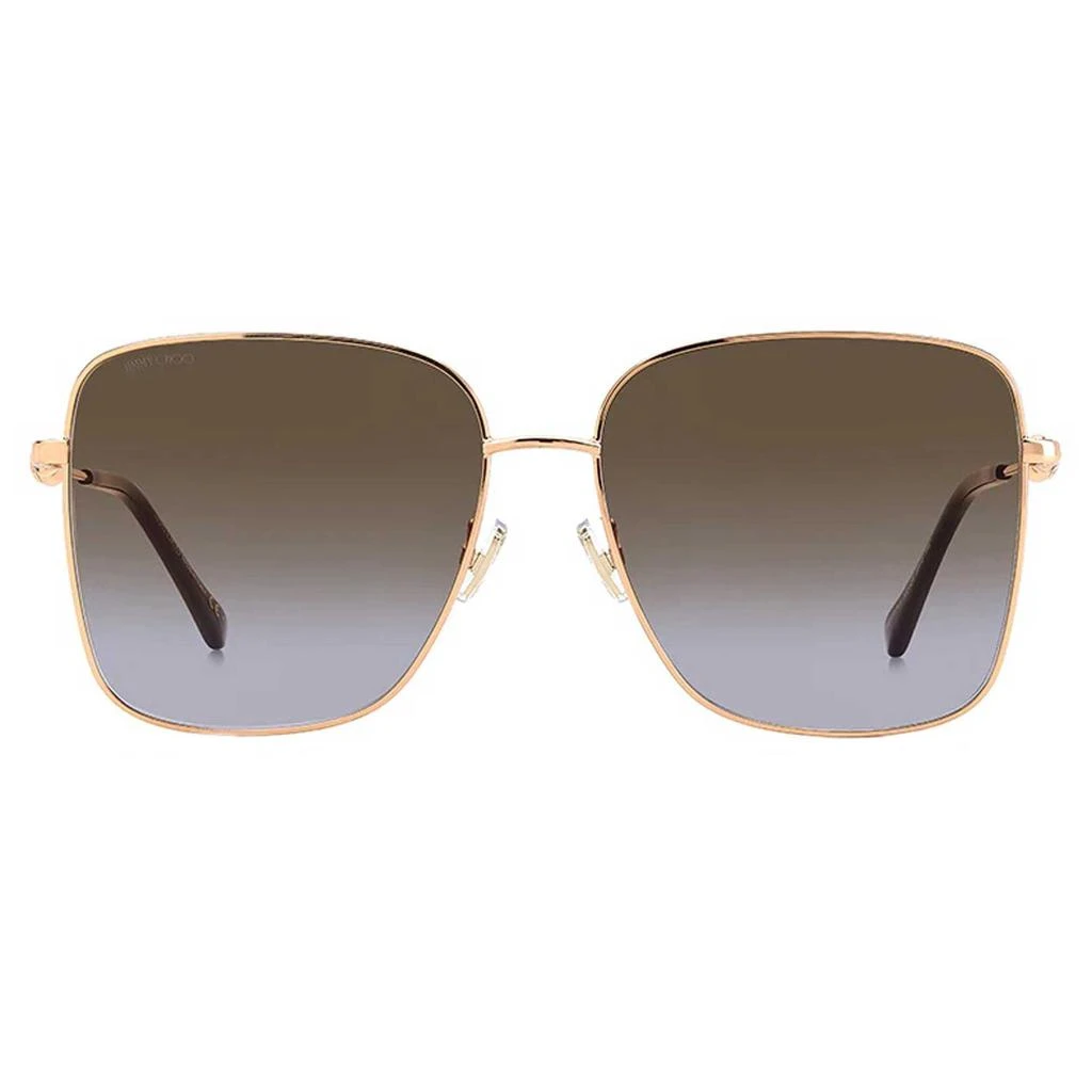 商品Jimmy Choo|Jimmy Choo Women's Sunglasses - Gold Plum Square Metal Frame | HESTER/S 0VO1 QR,价格¥649,第2张图片详细描述