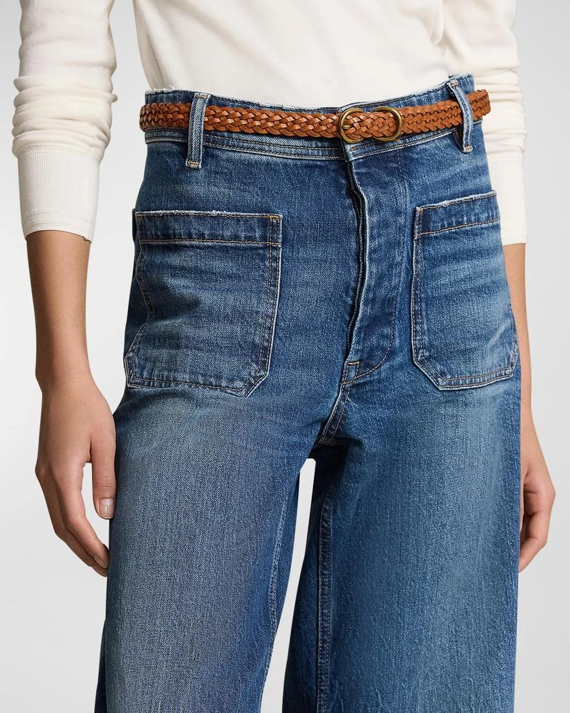 商品Ralph Lauren|Stretch Cotton Wide-Leg Jeans,价格¥2094,第4张图片详细描述