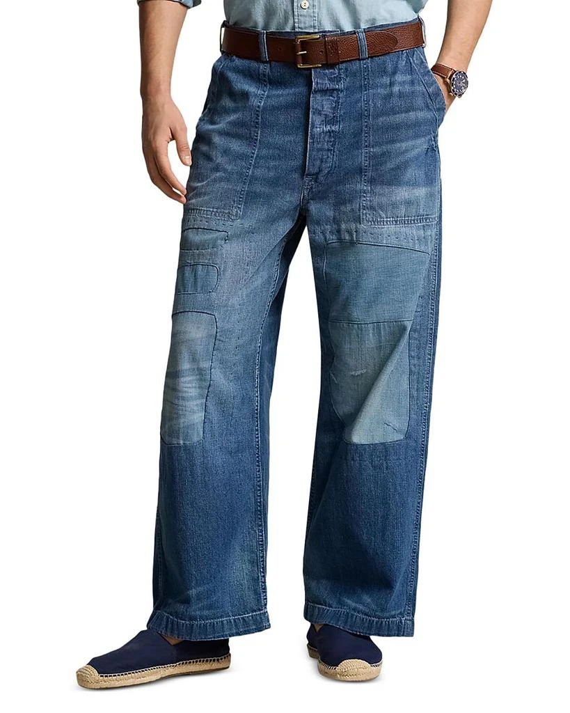 Polo Ralph Lauren Relaxed Fit Distressed Jeans in Blue 1