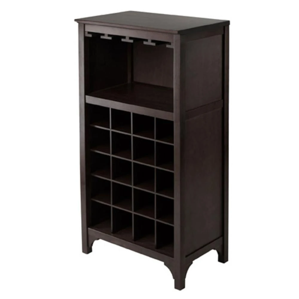 商品Hivvago|20-Bottle Wine Cabinet Espresso,价格¥1912,第3张图片详细描述
