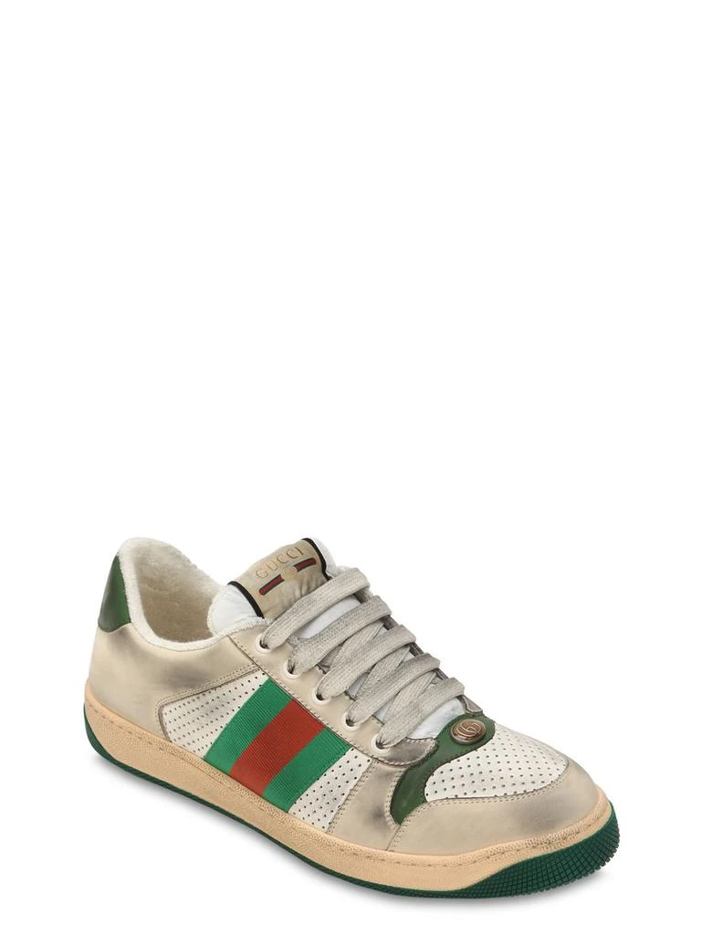 商品Gucci|20mm Screener Vintage Leather Sneakers,价格¥7418,第2张图片详细描述