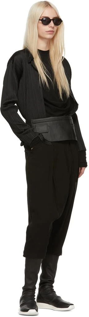 商品Rick Owens|Black Silk Swing Elastic Waist Trousers,价格¥2119,第5张图片详细描述