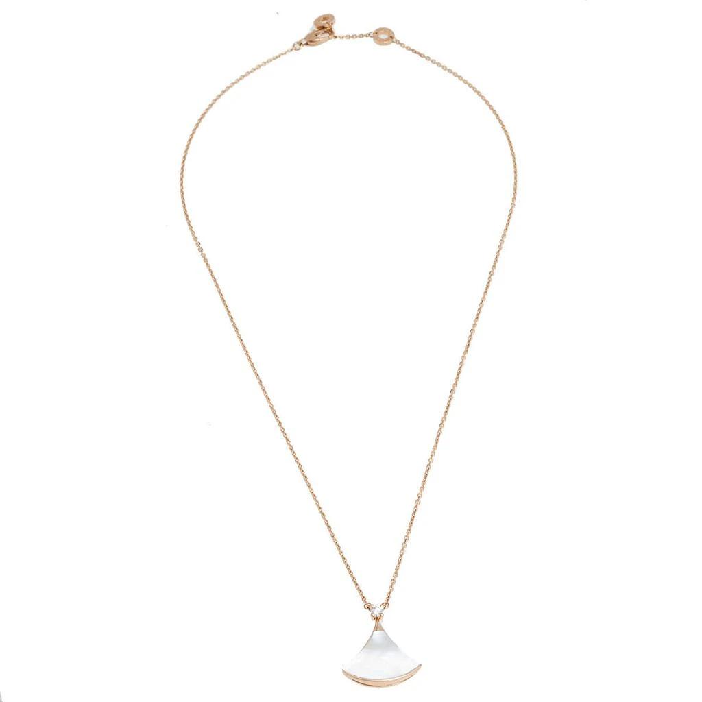 商品[二手商品] BVLGARI|Bvlgari Divas' Dream Mother of Pearl Diamond 18K Rose Gold Pendant Necklace,价格¥17323,第2张图片详细描述