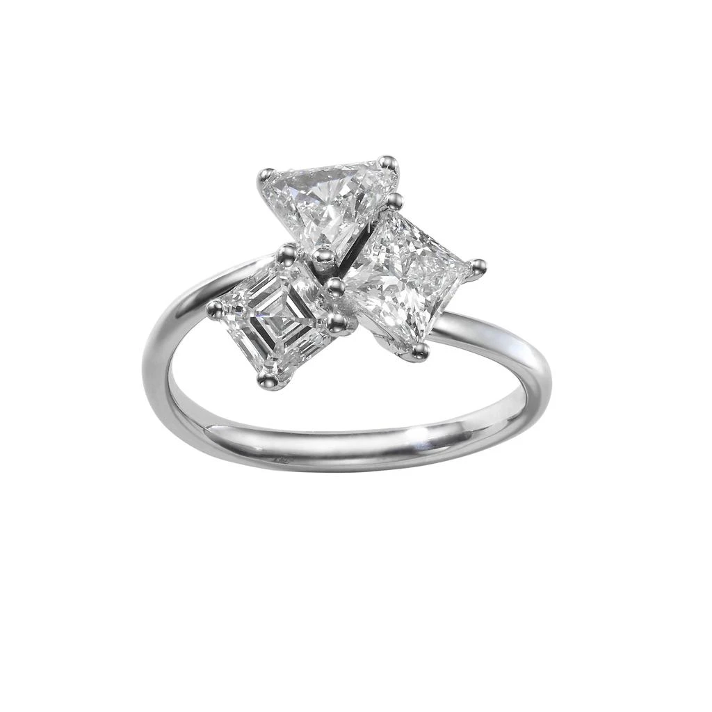 商品AME|Âme Trio 18K White Gold, Lab-Grown Diamond 1.93ct. tw. Large Trilogy Ring Sz. 6.5,价格¥20548,第1张图片