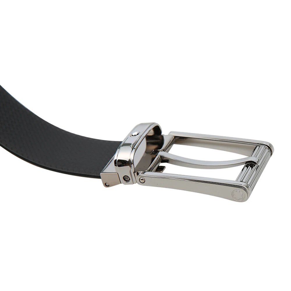 MONT BLANC 男士黑色皮革腰带 123908 商品