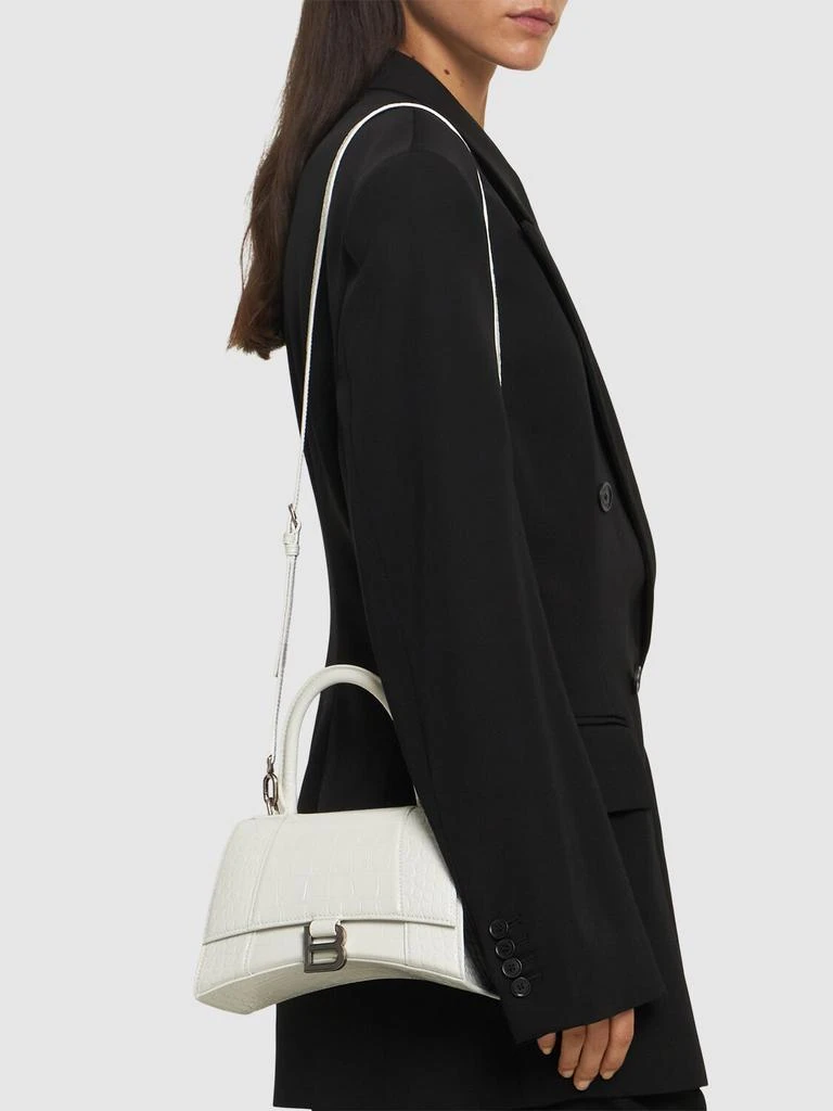 商品Balenciaga|Small Hourglass Embossed Leather Bag,价格¥23199,第2张图片详细描述