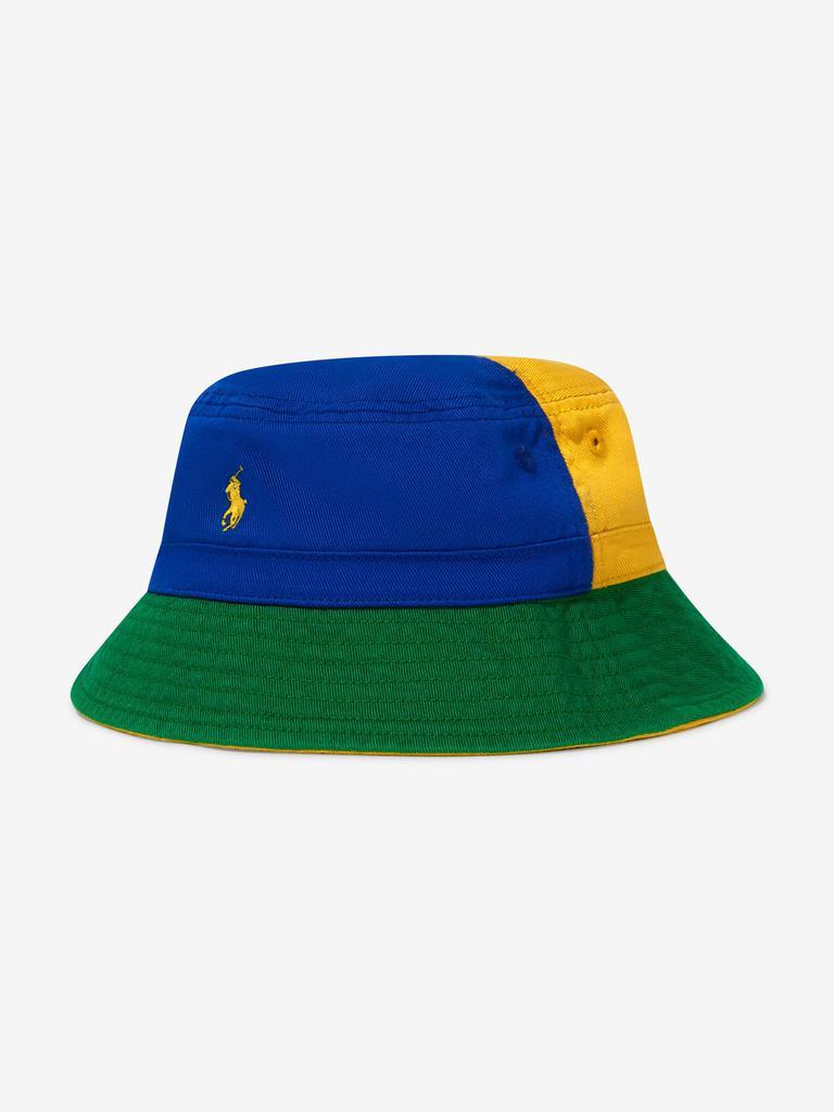 商品Ralph Lauren|Ralph Lauren  Multicoloured Baby Boys Cotton Reversible Colourblock Bucket Hat,价格¥327,第6张图片详细描述