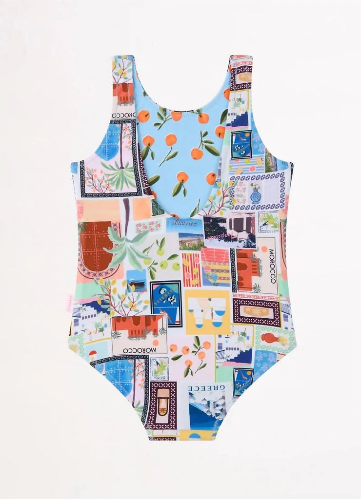 商品Seafolly|Seafolly - Girl's On Vacation Reversible One Piece Swimsuit,价格¥413,第2张图片详细描述