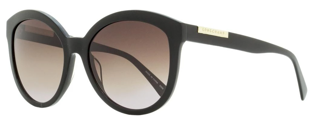 商品Longchamp|Longchamp Women's Oval Sunglasses LO671S 001 Black 57mm,价格¥394,第2张图片详细描述