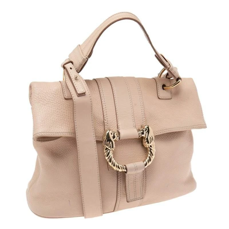 商品[二手商品] BVLGARI|Bvlgari Beige Leather Leoni Shoulder Bag,价格¥4357,第3张图片详细描述