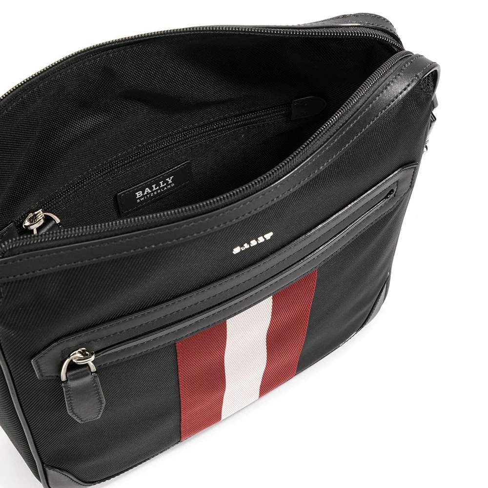 BALLY 男士黑色条纹徽标单肩斜挎包 6231807 商品