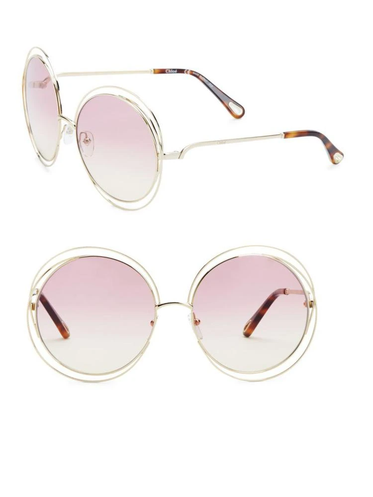 商品Chloé|62MM 圆框墨镜,价格¥2944,第1张图片