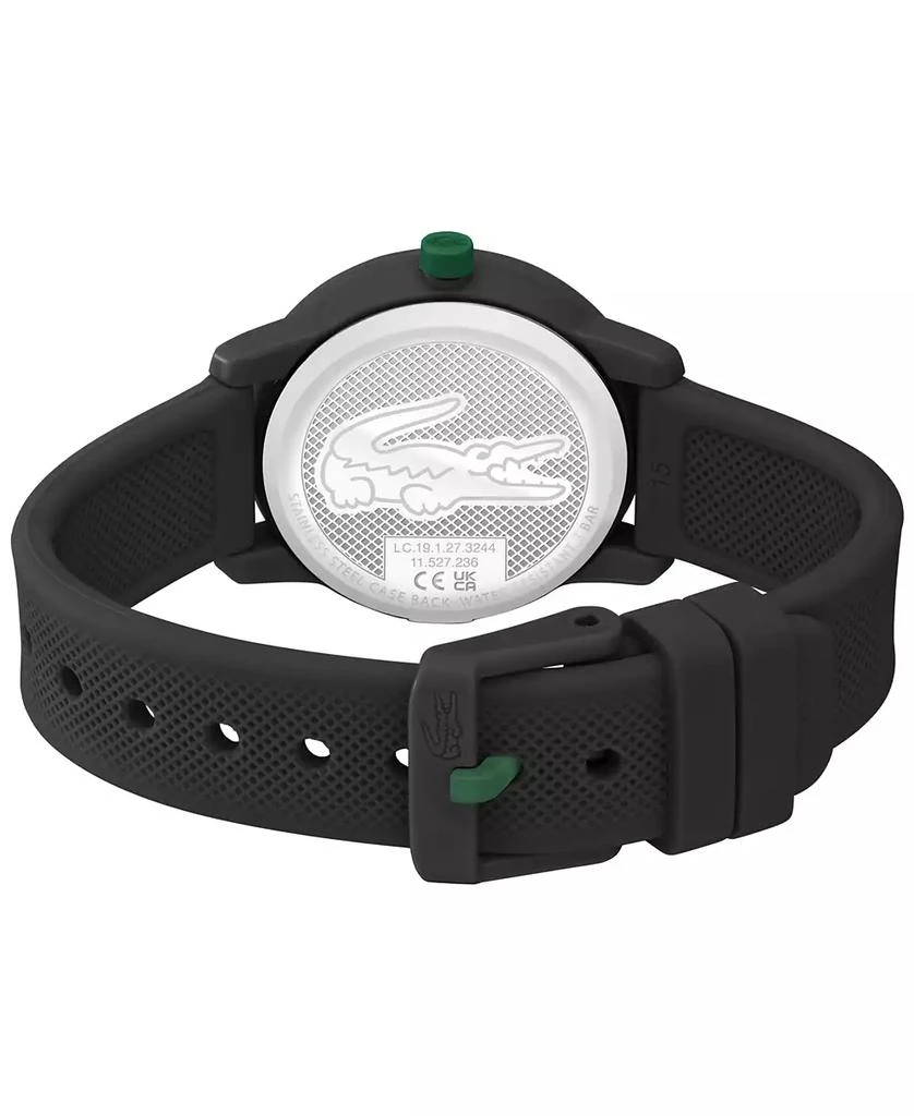 商品Lacoste|Kids L.12.12 Light Black Silicone Strap Watch 32mm,价格¥497,第3张图片详细描述