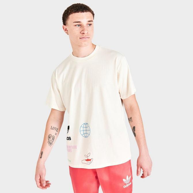 商品Adidas|Men's adidas Originals Made With Nature Graphic Print Short-Sleeve T-Shirt,价格¥259,第5张图片详细描述