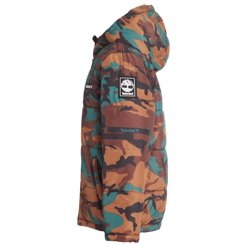 商品Timberland|Timberland Printed Puffer Jacket - Boys' Grade School,价格¥827,第3张图片详细描述