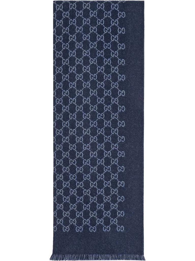 商品Gucci|GUCCI - Gg Motif Wool Scarf,价格¥3585,第1张图片