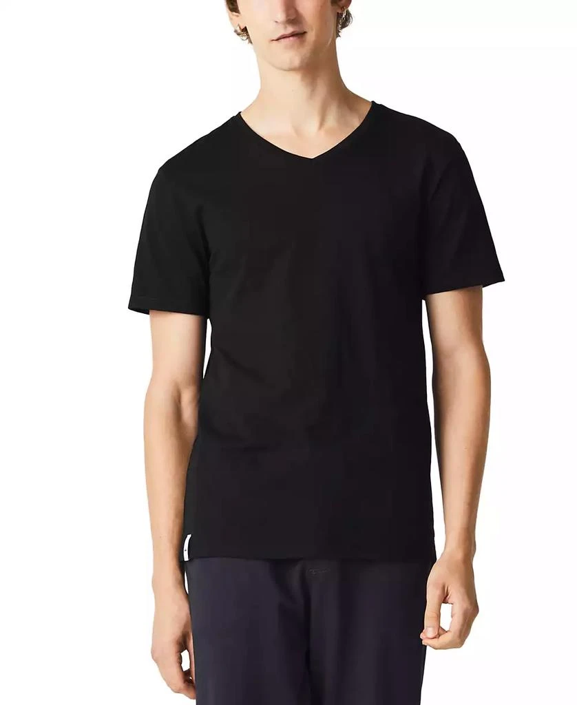 商品Lacoste|Men's 3-Pack V-Neck Slim Fit Undershirts,价格¥194,第2张图片详细描述