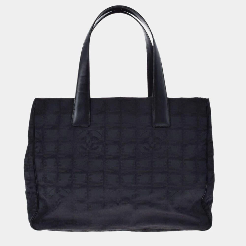 商品[二手商品] Chanel|Chanel Black New Travel Line Tote MM Bag,价格¥6531,第1张图片