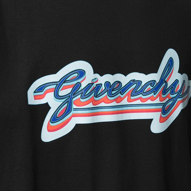 GIVENCHY 纪梵希 男士黑色T恤 BM71123002-001 商品